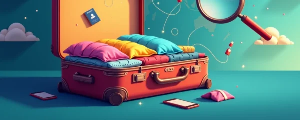fare le valigie per un viaggio lungo